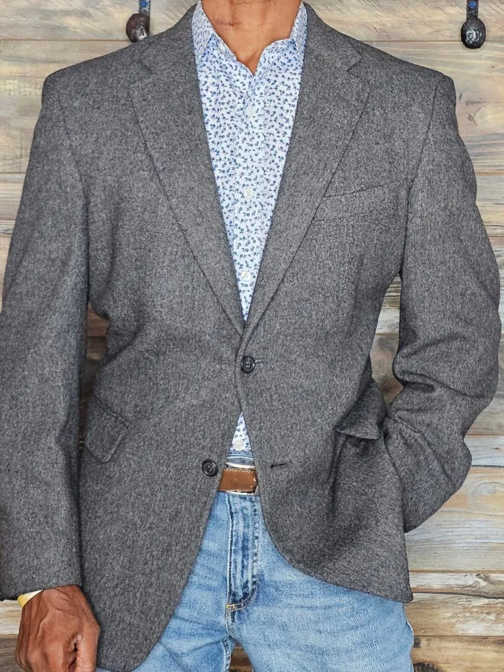 Jos. A. Bank Camelhair Gray Jacket Blazer 42R